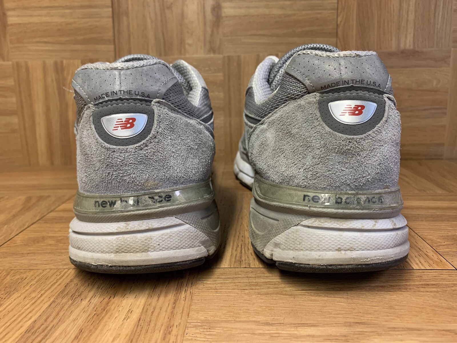 RARE🔥 New Balance Men’s Sz 14 D Gray Running Shoes Made In USA 990 990V4 Classi image 8