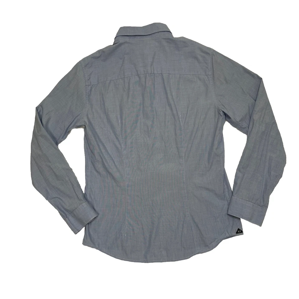 Camisa de vestir Armani para hombre con botones talla L grande azul calce ajustado manga larga diseñador Foto 2 de 4