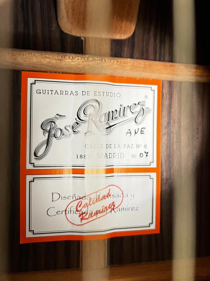 José Ramírez,Mod. Guitarra profesional ANE, rara hecha, hecha a mano, con estuche rígido Foto 2 de 4