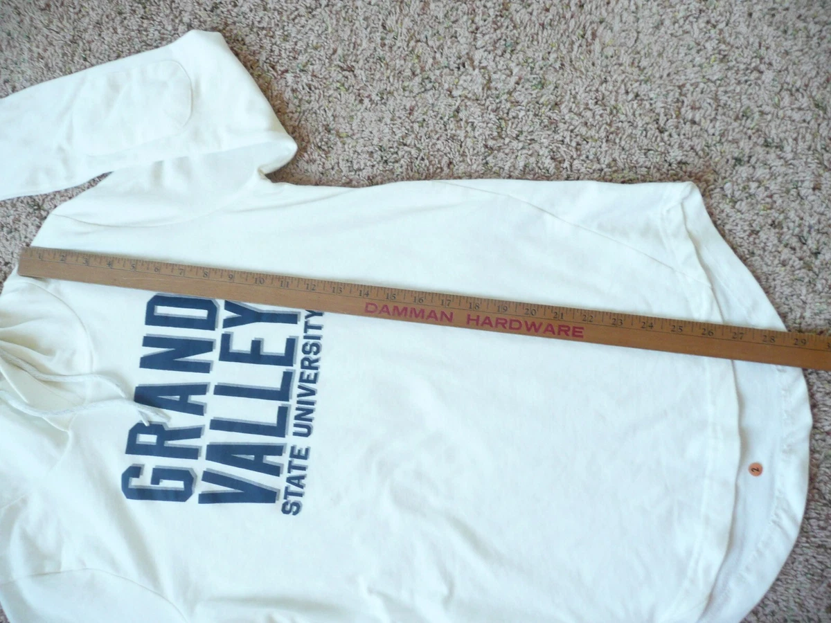 Womens White Grand Valley State University Hoodie