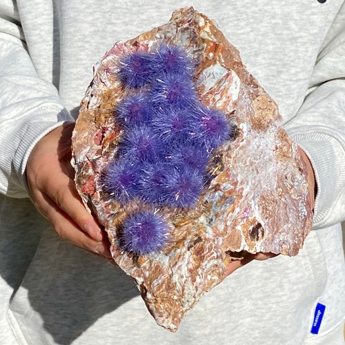 4.54LB Premium velvet copper ore mineral ornament, zeolite dandelion - Picture 7 of 9