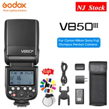 US Godox V850III 2.4G HSS Li-ion Battery Camera Speedlite Flash Light For Canon