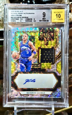 Keyonte George Rookie Rpa 2023 PANINI SELECT KEYONTE GEORGE RC JERSEY RPA AUTO FASTBREAK PRIZM ...