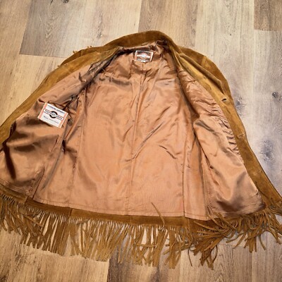 Vtg 60s 70s Pioneer Wear Jacket Mens 42 Fringe Suede Leather Vtg 60s 70s Pioneer Wear Jacket Mens 42 Fringe Suede Leather