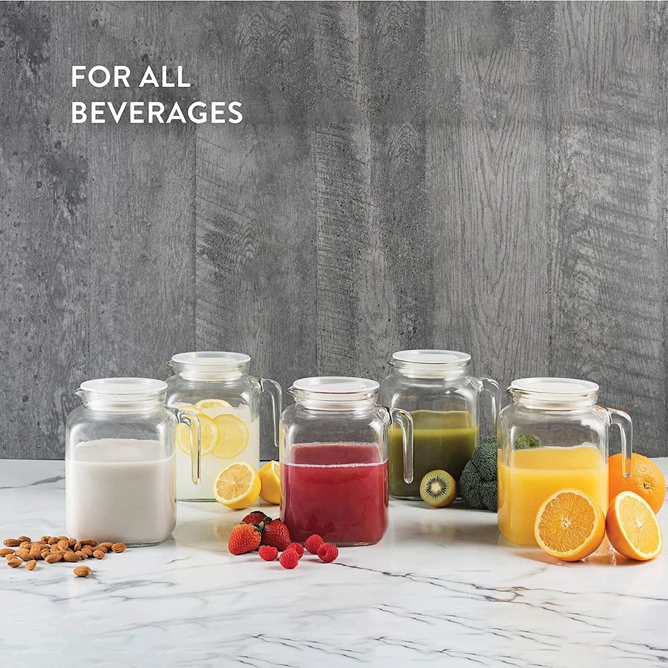 Jarra clásica Bormioli Rocco Frigoverre 67,75 oz - con tapa blanca Foto 2 de 4