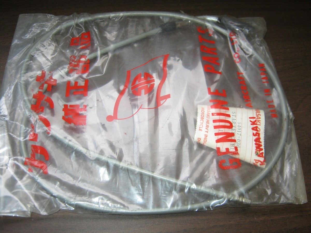 KAWASAKI CHOKE GREY CABLE G4TR A B C D E KV100-A7 1970-1976 NOS