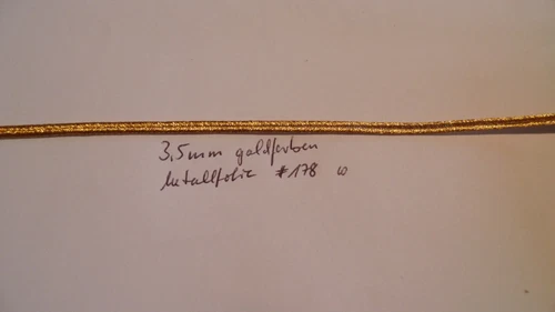 Soutache Gold Tone 3.5mm 1Meter New (nr178)