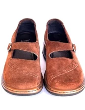 Dansko Womens Size 7.5  (EU 38)  Brown Suede Clog Made Portugal