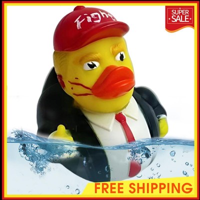 Baby Bath Toys Novelty Trump Rubber Duck Rubber Duckies Bathtub Toys for Kids