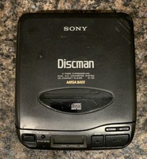 Vintage Sony Discman D-33 MegaBass CD Player UNTESTED READ DESCRIPTION