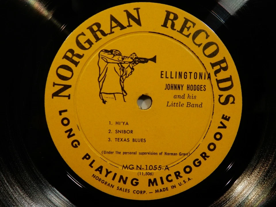 JOHNNY HODGES & Little Band ELLINGTONIA 56 LP NORGRAN MGN-1055 MONO DG 1955 Jazz - Image 4 of 4