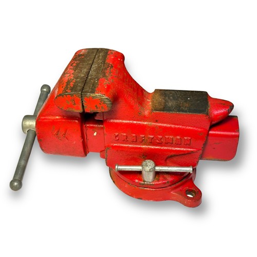 Craftsman Bench Vise 506-51801 Swiveling Anvil With 3 1/2 Inch Jaw Vintage - Picture 3 of 20