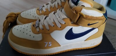 NIKE AIR FORCE 1 MID Paris Sneaker Turnschuh low high gelbYello 45,5 UK 11,5 TOP