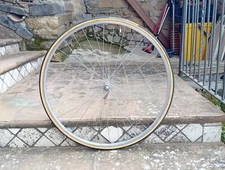 Front Wheel Ofmega Mavic 36 Holes Tubulating L'Eroica Colnago White