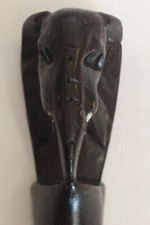 Wooden Handle Elephant East Africa Silver Vintage Souvenir Spoon Collectible