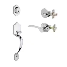 Copper Creek Polished Stainless Handleset w/ Right Hand Scandinavian Handle Trim