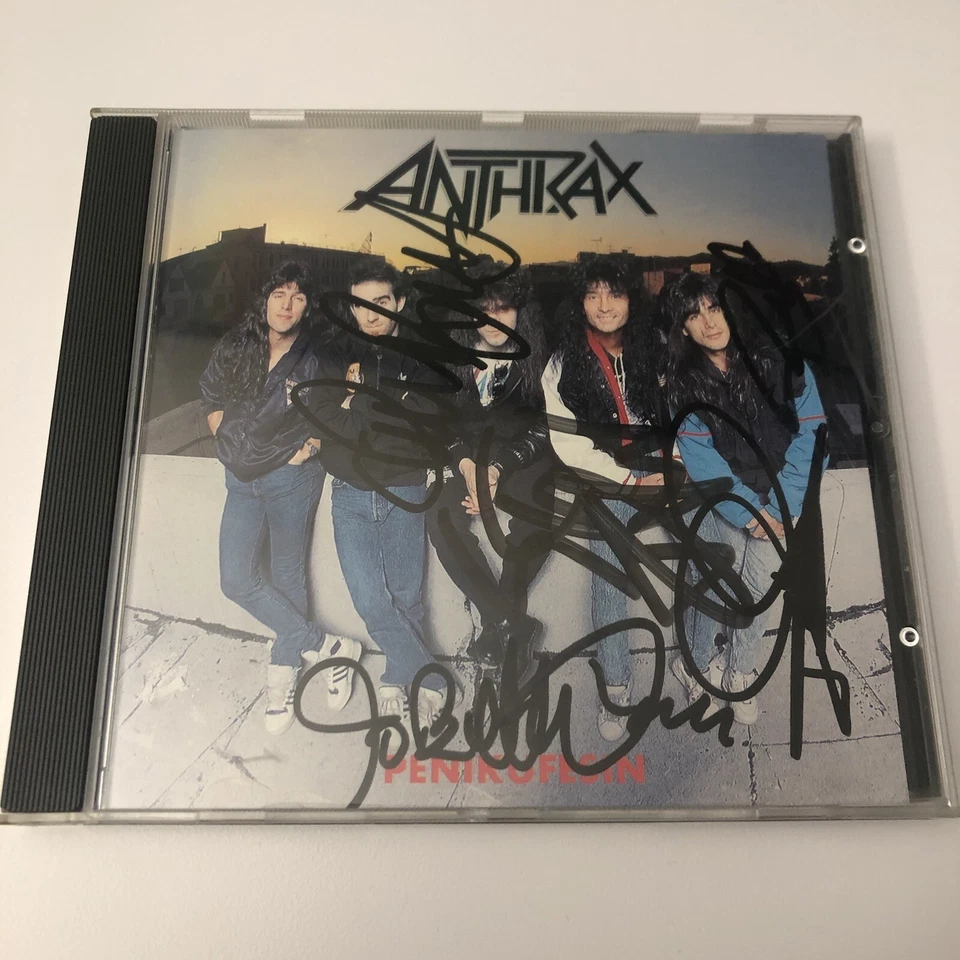 ANTHRAX Penikufesin (CD 1989 Island Records) Signed By Band signiert autograph - Bild 2 von 4