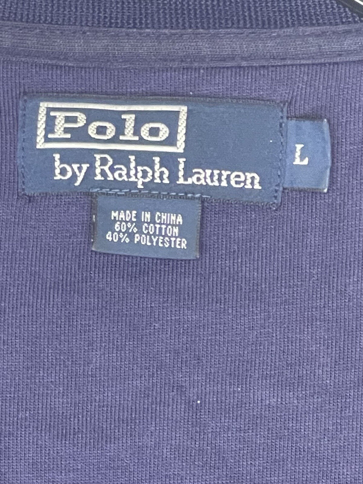 POLO RALPH LAUREN GIACCA CON CERNIERA GRANDE RICAMATA PONY TRACK DA UOMO TAGLIA L