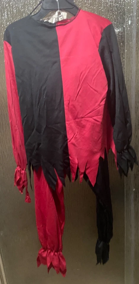 TOTALLY GHOUL Bufón Malvado Halloween Disfraz Niños Mediano Rojo Negro Foto 4 de 4