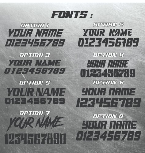 Custom Race Numbers Stickers Decals Vinyl Racing Dirt bike MX Motocross x3 - Picture 3 of 7