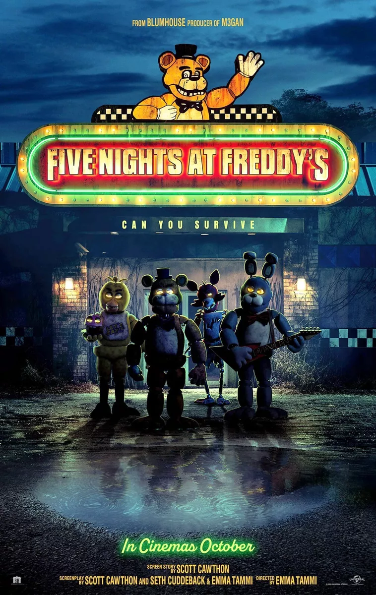 Five Nights At Freddy's 2023 PREMIUM Movie POSTER MADE IN USA - CIN670