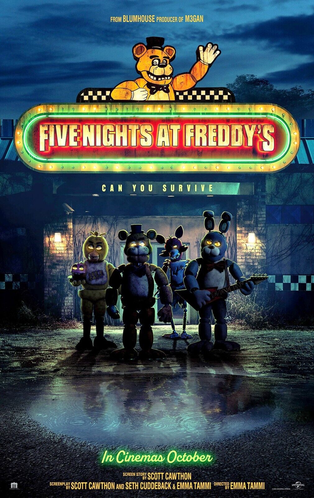 Fnaf Movie, Five Nights at Freddy_s Movie Poster for Sale by