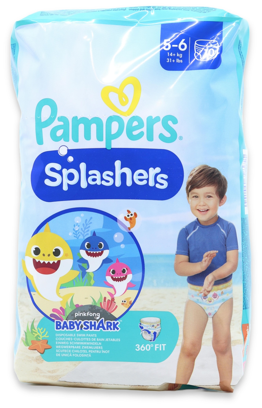 Pampers Splashers Size 5-6 10 Pack X 1