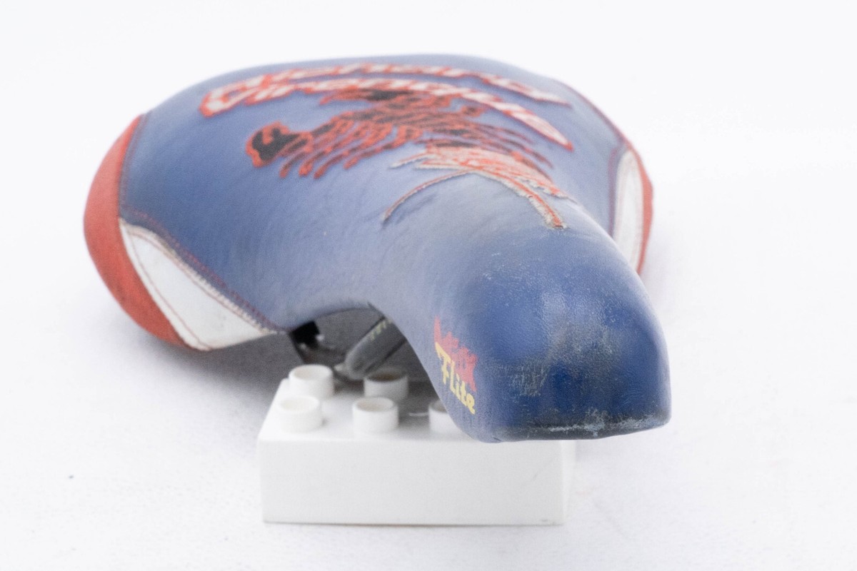 Selle De Vélo De Route Vintage Selle Italia FLITE MAX VIRENQUE, Bleue - Occasion (état à Voir)