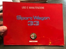 Libretto uso e manutenzione Alfa Romeo 33 Sport Wagon SW 2ª ed. IX/1991 epoca