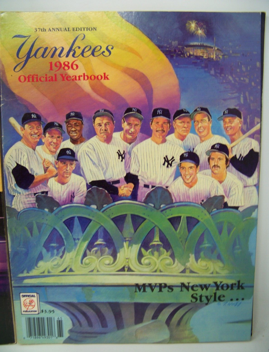 Lot Of 4 New York Yankees Official Yearbooks 1984, 1985, 1986