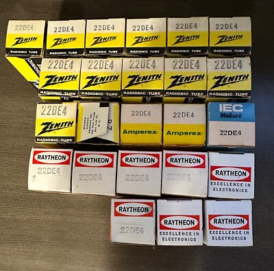 Batch of NOS 22DE4 TUBES