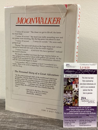 (SSG) CHARLIE DUKE NASA Apollo Astronaut Signed 1990 Book "Moonwalker" - JSA COA - Picture 10 of 12