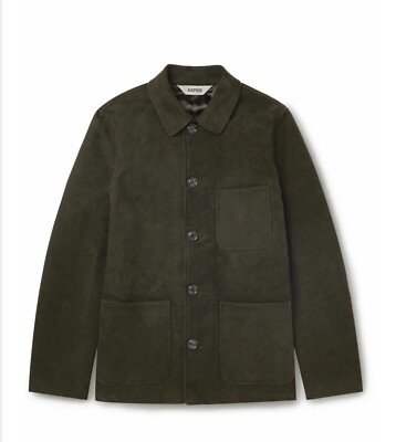 Aspesi - Cotton-Felt Chore Jacket By Mr. Porter. Brown Color, Size L. NWT
