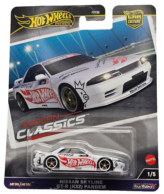 VHTF! Hot Wheels Modern Classics NISSAN SKYLINE GT-R (R32) Pandem White