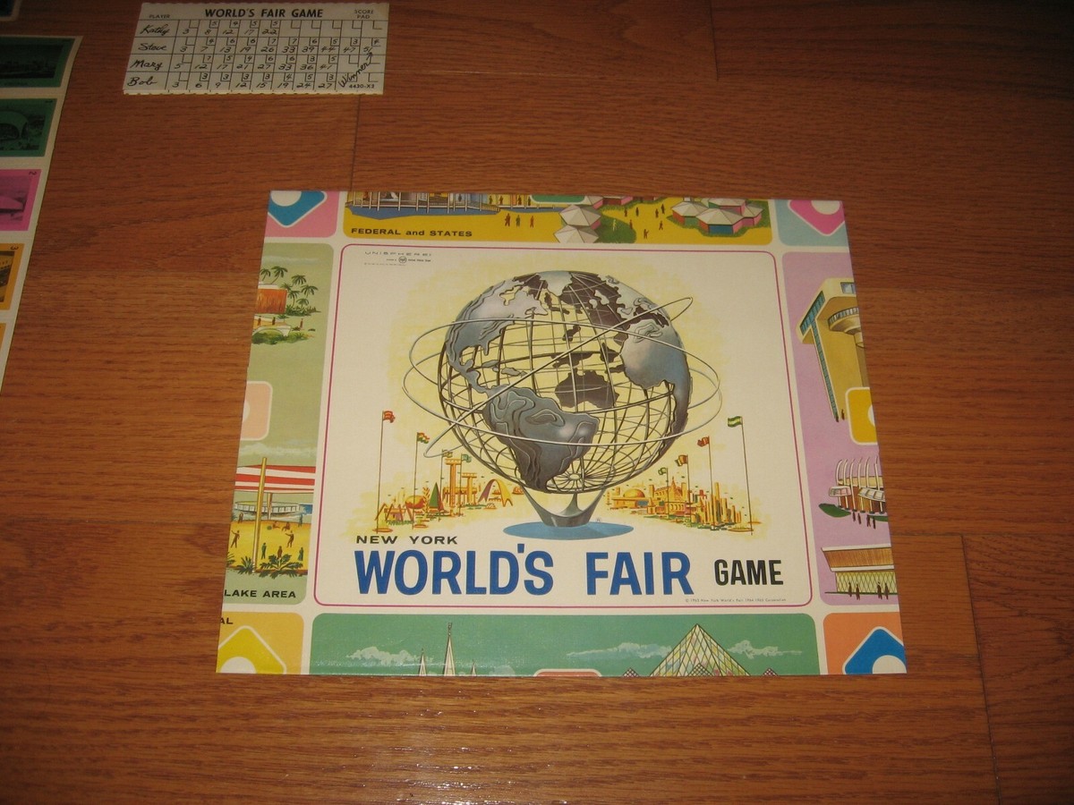 Vtg Milton Bradley 4430 NY World's Fair Game 1964-65 Brand