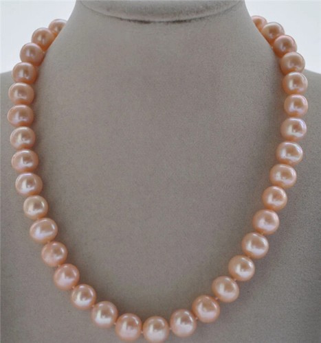11-12mm Pink Round Freshwater Pearl 