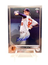 2022 Topps Chrome Auto Spencer Watkins RC Baltimore Orioles #RA-SW ON CARD AUTO