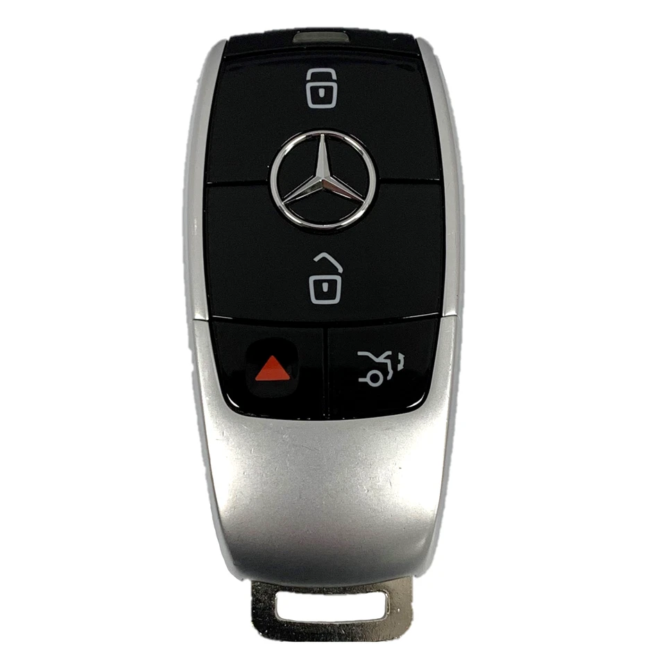 Mando a distancia OEM Mercedes Benz + llave sin cortar inserción IYZ-MS2 brillante (SHP) Foto 2 de 4