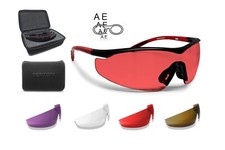 Bertoni Occhiali da Tiro Sportivo SH898 SOS con Clip per Lenti da Vista Graduate