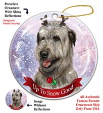 Up to Snow Good Ornament - Grey Irish Wolfhound