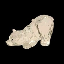 Vintage TC Bear Acrylic Ornament  Clear