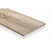 Oak-Effect Wooden Shelf Board - D300mm - 18mm Thick