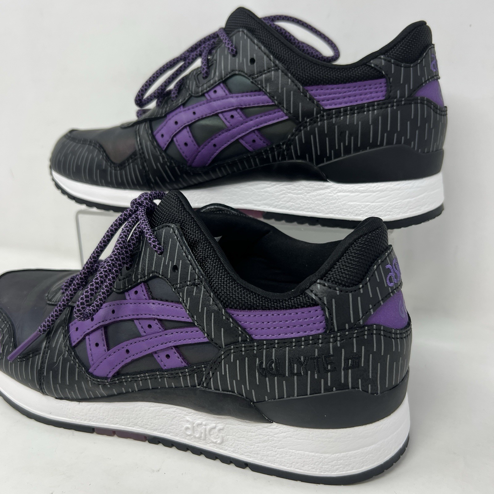 Atmos x Asics Gel-Lyte III Midnight Tokyo Men's Size 8 Black Purple H6D0K-9032 thumbnail 3