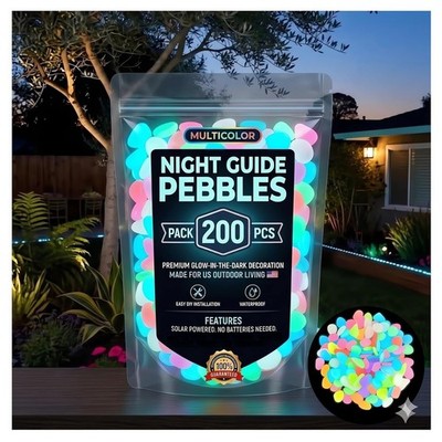 Luminous Rainbow Glowing Stones Garden Stepping Rocks Fish Tank Aquarium Decor