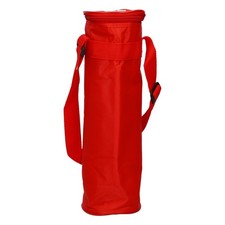 &Uuml;berkinger Flaschenk&uuml;hler rot Thermotasche Iso mit Rei&szlig;verschluss und Gurt