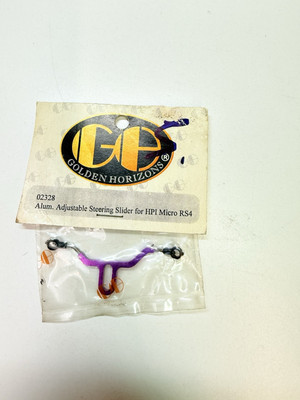 Golden Horizons RC Part # 02328 Alum. adjustable steering slider HPI Micro RS4