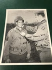 8x10 signed picture of WW2 general Mark Clark giving medal of honor medal to