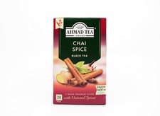 Chai Spice Black Tea 20 Foil Tea Bags Pack 6 Total 120 Bags Flavor Hot Drink