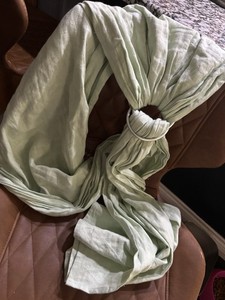 Nurture Threads Green Baby Carrier Sling, Ring Sling Style