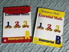 Essential Math Kindergarten A B Workbook Set - Singapore Math - Homeschool